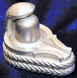 Parad Shivling / Parad Shivlingam with Naag 350 gms ( 2 inch)