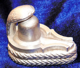 Parad Shivling / Parad Shivlingam with Naag 350 gms ( 2 inch)