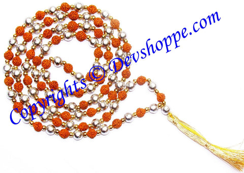 Rudraksha Parad Combination Mala for Spiritual and Medical Benefits