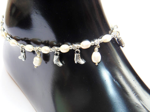 Pearl Anklet - made up from Pearl beads