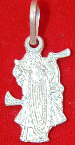 Pure Silver God Sreenathji Pendant