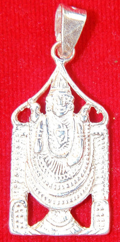 Pure Silver Tirupati Balaji pendant