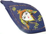 Sri Radha Gaumukhi (Gomukhi) japa mala bag - Blue