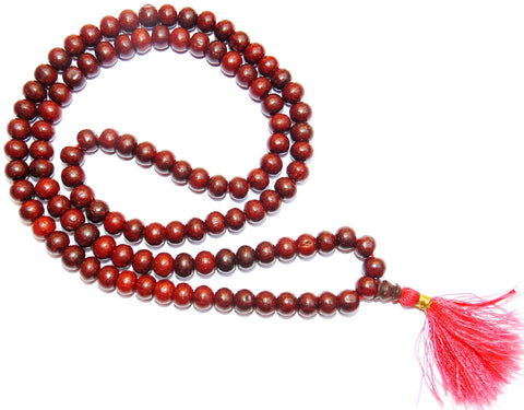 Rosewood Buddhist prayer mala for meditation 8 mm