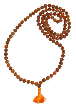 Rudraksha Mala of 7 MM Sized Beads - Comes with Lab certificate and X-ray report