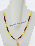 Rudraksha Yellow Jade Combination mala