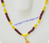 Rudraksha Yellow Jade mala