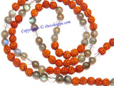 Rudraksha Labradorite combination mala