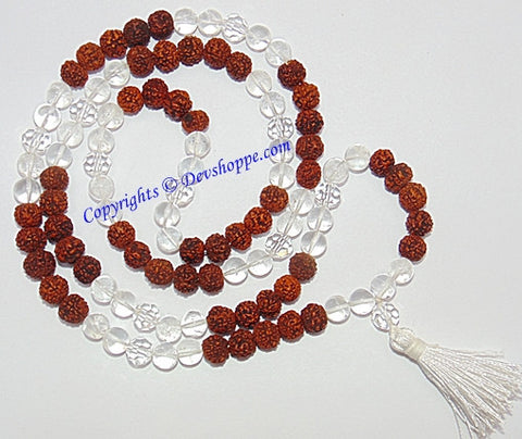 Rudraksha Sphatik mala