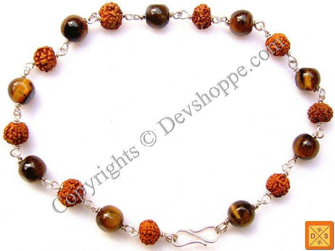 Rudraksha Tiger eye Combination Bracelet