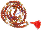 Unakite Rudraksha mala