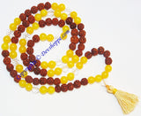 Rudraksha Yellow Jade mala