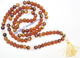 Rudraksha Tiger eye mala