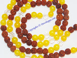 Rudraksh Yellow Jade mala