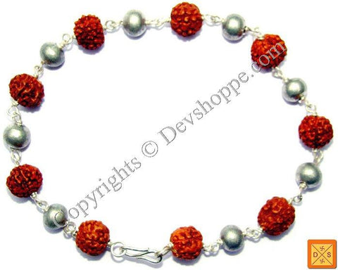 Rudraksha Parad Combination Bracelet