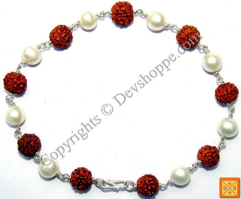 Rudraksha Pearl Combination Bracelet