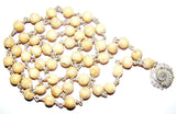 Shaligram Sudarshan Shila pendant in tulsi mala