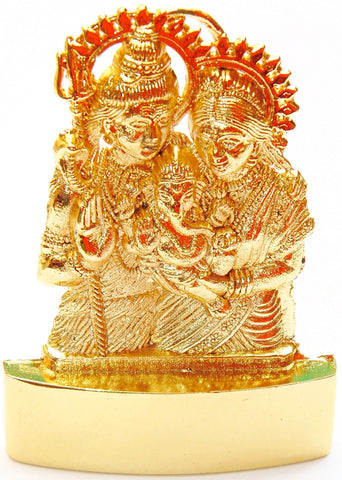 Set of ten small Shiv Parivar idols (family of Shiva) for gifting purpose