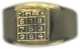 Simha (Leo) rashi / Rasi / Zodiac ring in Brass