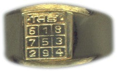 Simha (Leo) rashi / Rasi / Zodiac ring in Brass