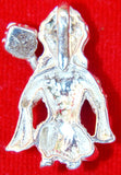 Sri Hanuman in sitting position pure silver pendant