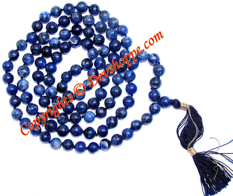 Sodalite mala to get protecion against radiations and negative energies