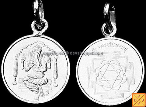 Sri Ganesha yantra Silver Pendant