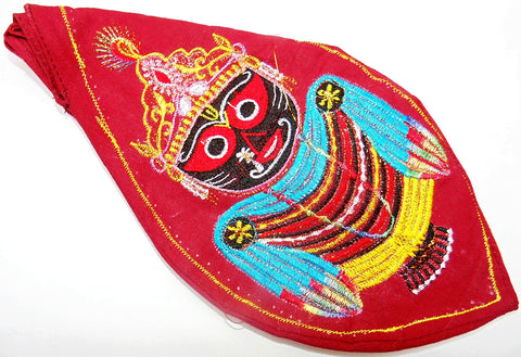 Sri Jagannath Gomukhi japa mala bag - Maroon