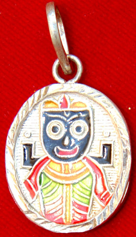 Sri Jagannath silver pendant