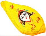 Sri Radha Gaumukhi (Gomukhi) japa mala bag - Yellow