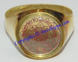 Brass Sriyantra ring