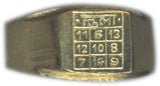 Tula (Libra) Rashi / Rasi / Zodiac ring in Brass