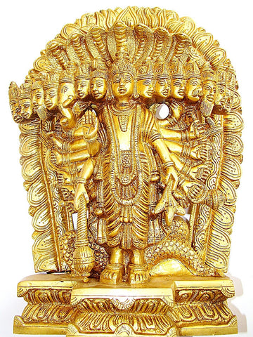 Lord Vishnu Virat Swaroop Statue - Made in Brass