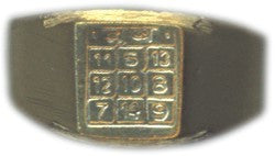 Vrishabha (Tauras) Rashi / Rasi/ Zodiac ring in Brass.