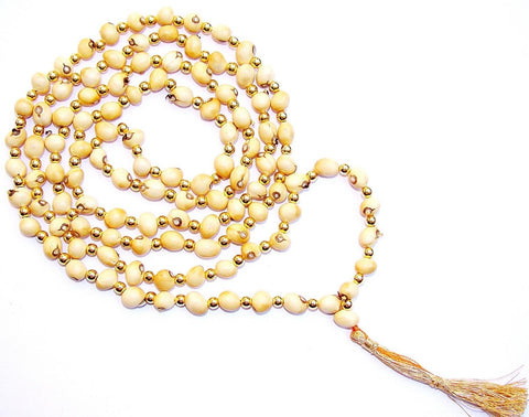 White Chirmi mala for Success in Sadhana and Higher education