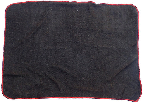 Black wool mat