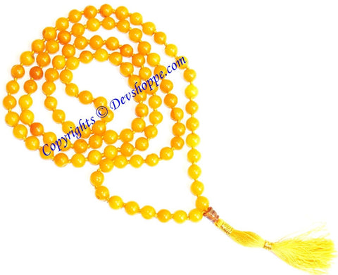 Yellow Jade Mala