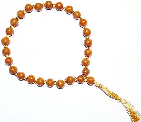 Yellow Jasper wrist mala 27+1 beads